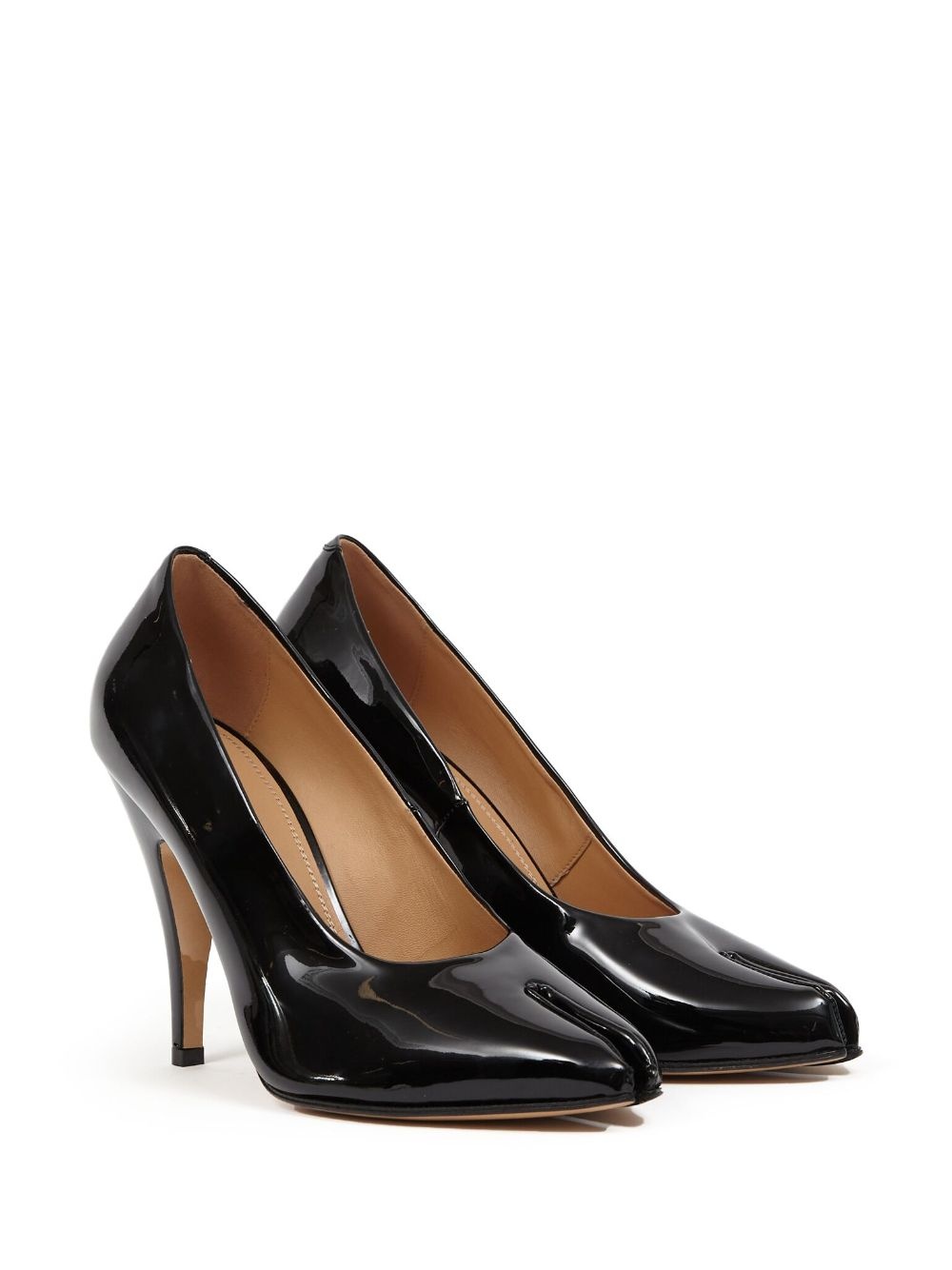 Tabi 110mm patent court shoes - 2