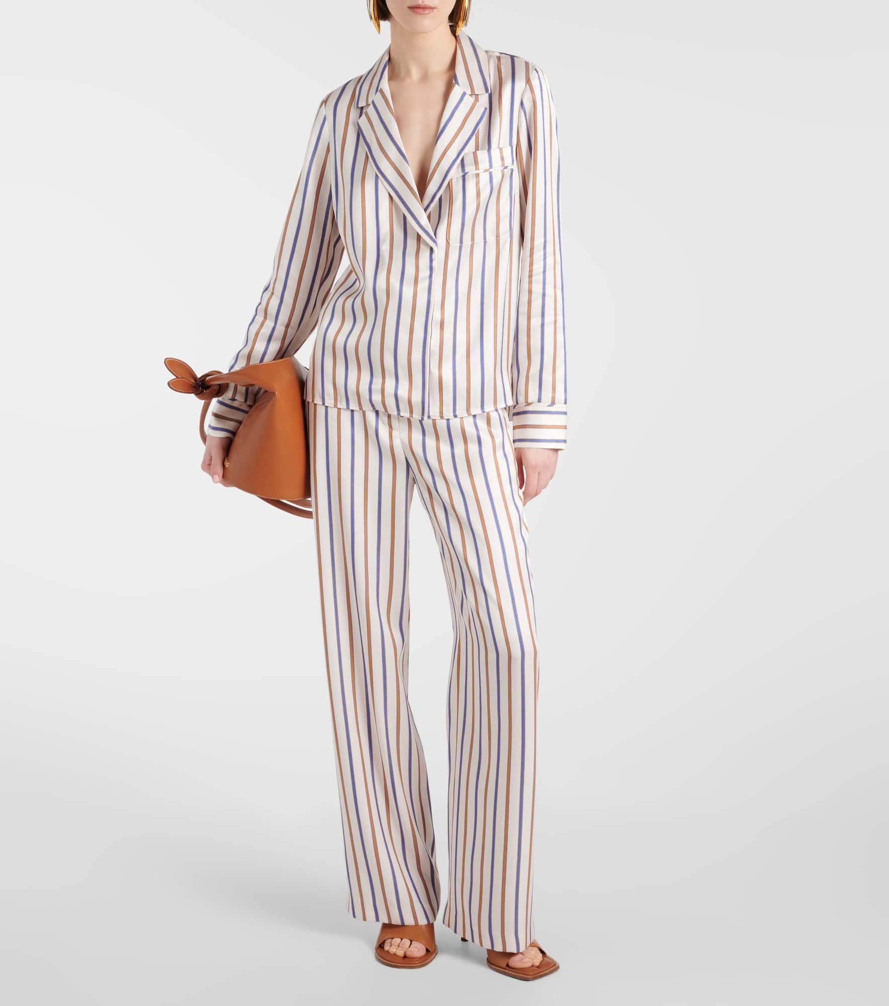 Lusanne striped twill top - 2