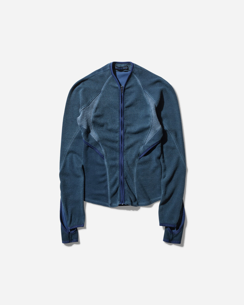 Women's Slashed Zip Top Dark Grey 1