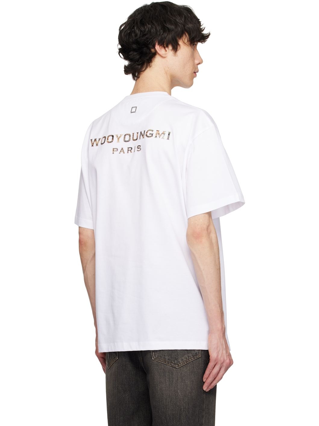 White Mother of Pearl Back Logo T-shirt - 3
