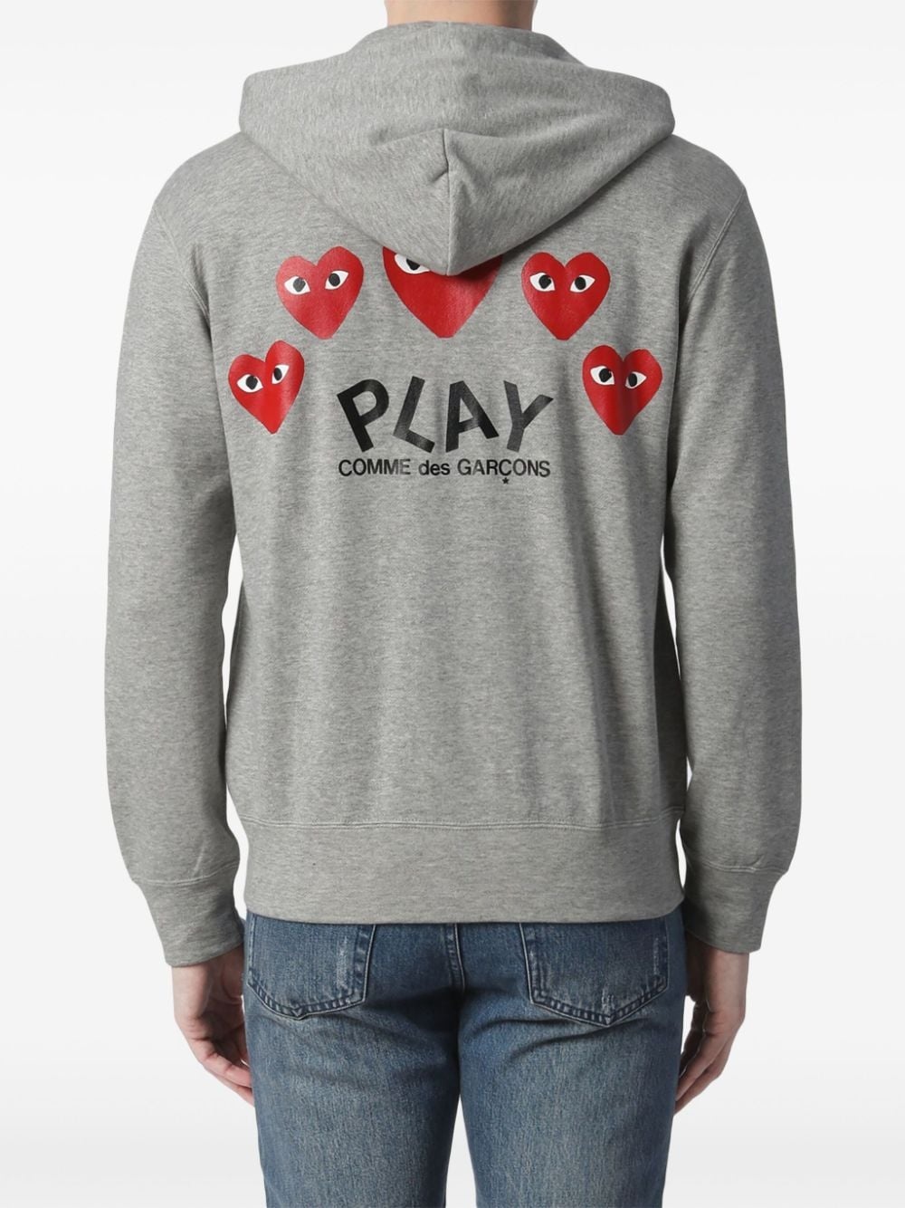 5 Heart-print cotton hoodie - 4