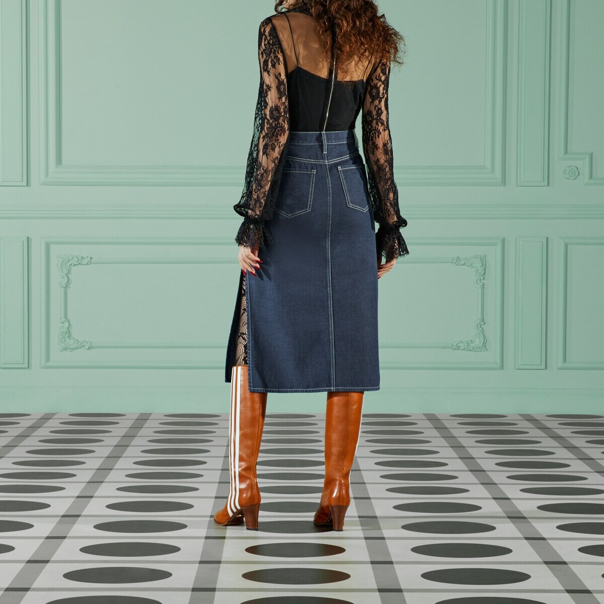 Denim skirt - 7