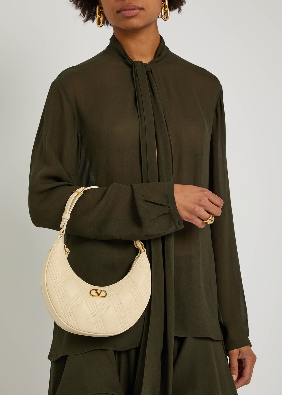 Valentino Garavani Hobo Quiltie 67 Mini Leather top Handle bag - 6