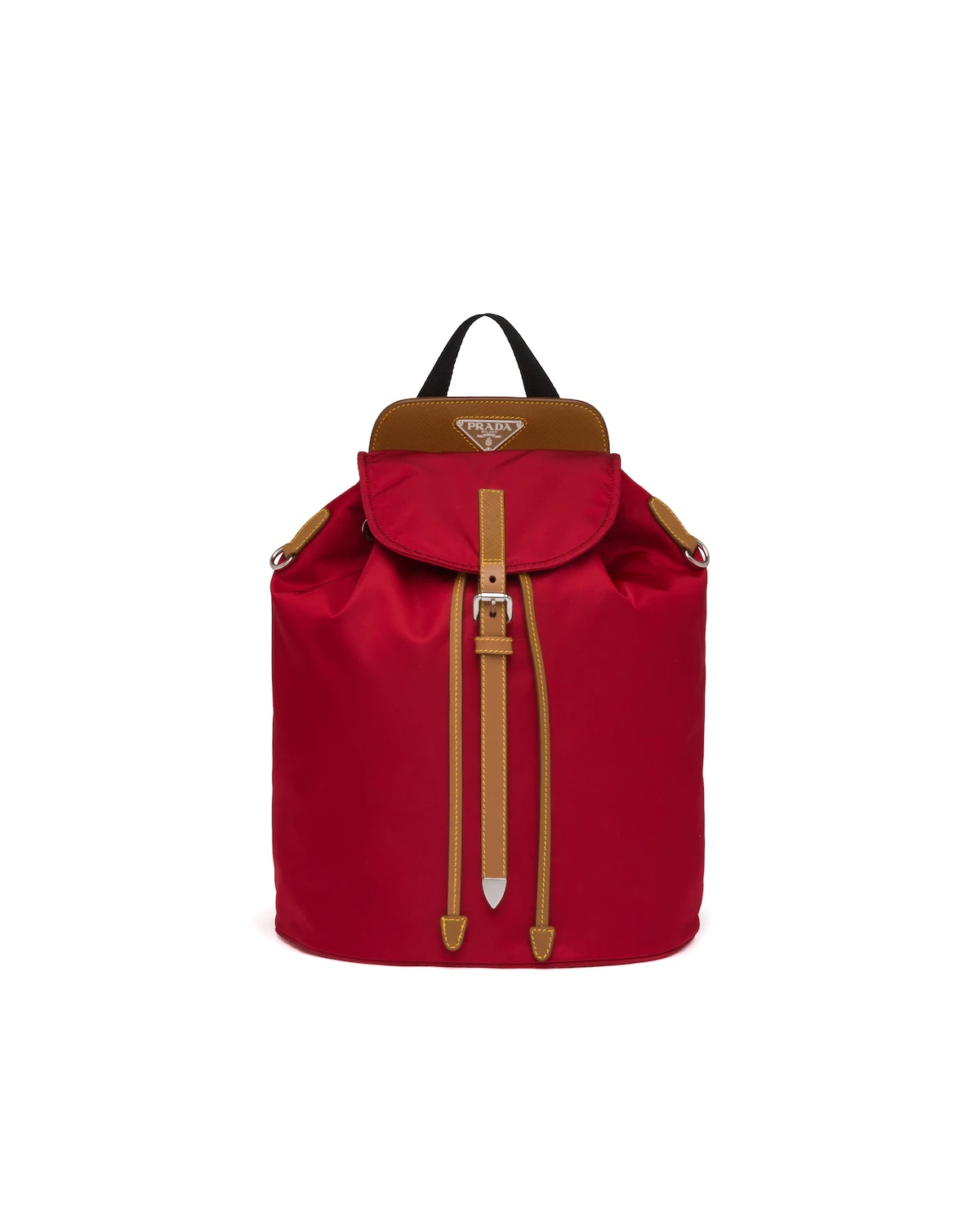 Nylon and Saffiano leather backpack - 1