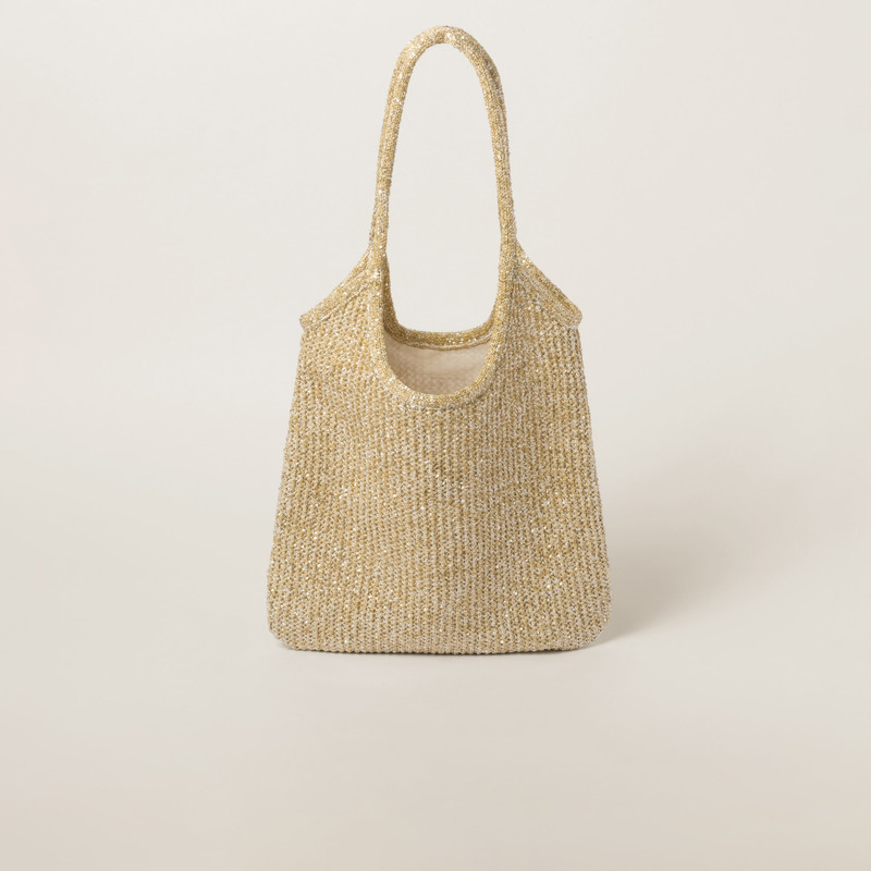 Mesh tote bag with sequins 3