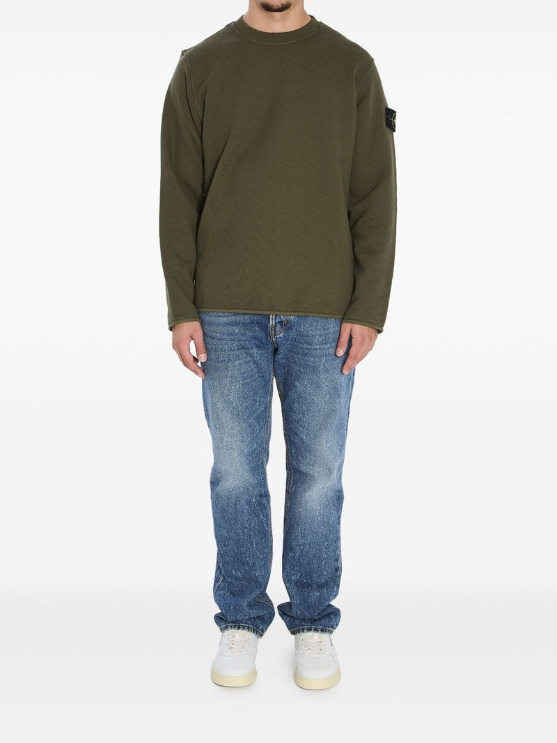 Stone Island logo-badge sweatshirt outlook