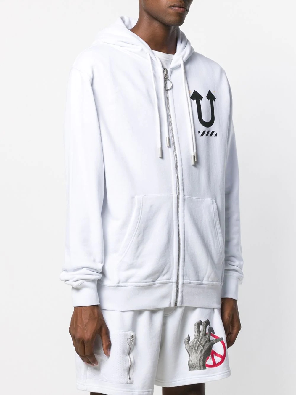 x Undercover Hand print hoodie - 3