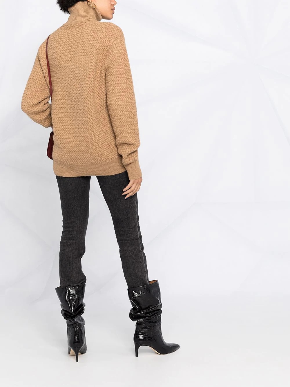 knitted rollneck jumper - 4