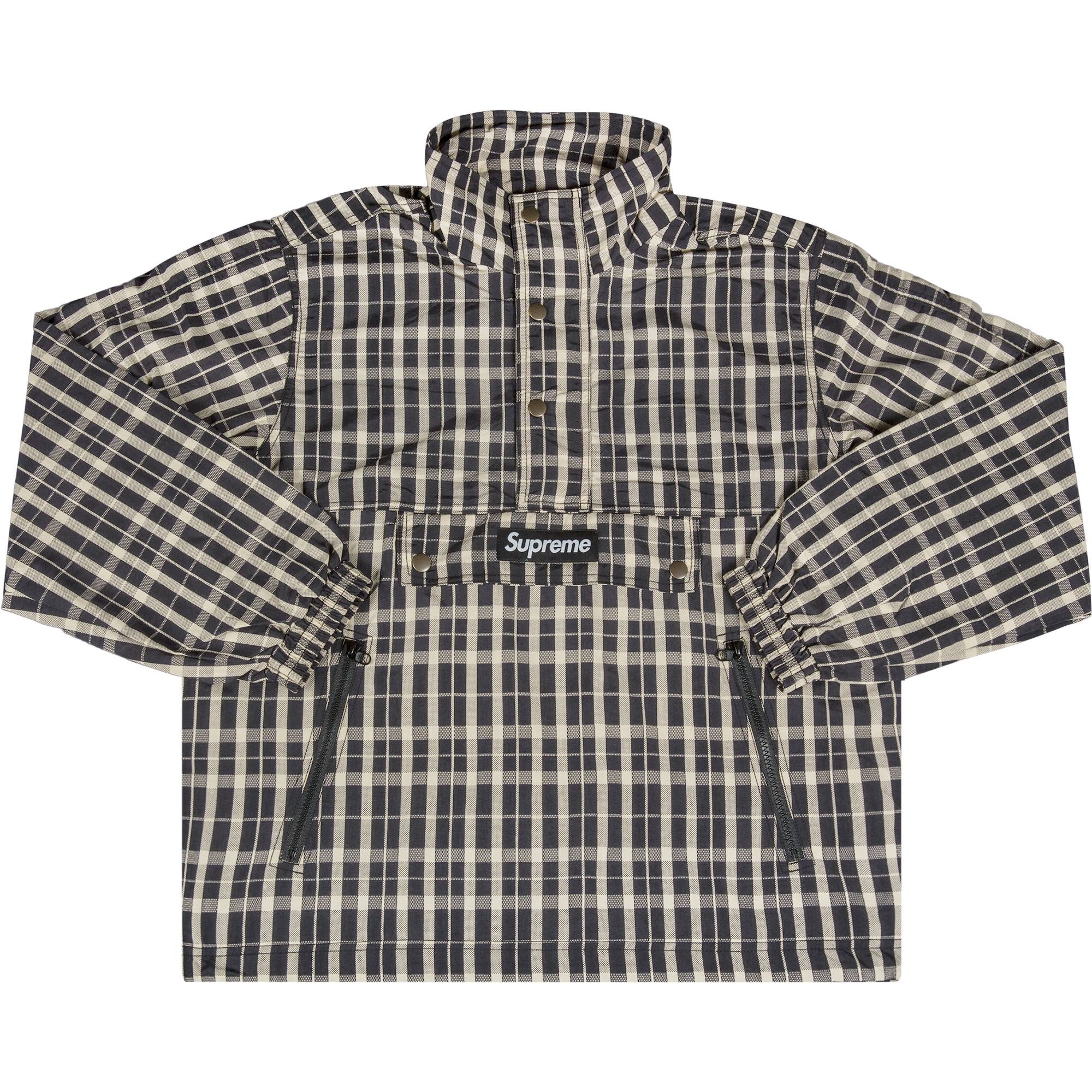 Supreme Nylon Plaid Pullover 'Tan' - 1
