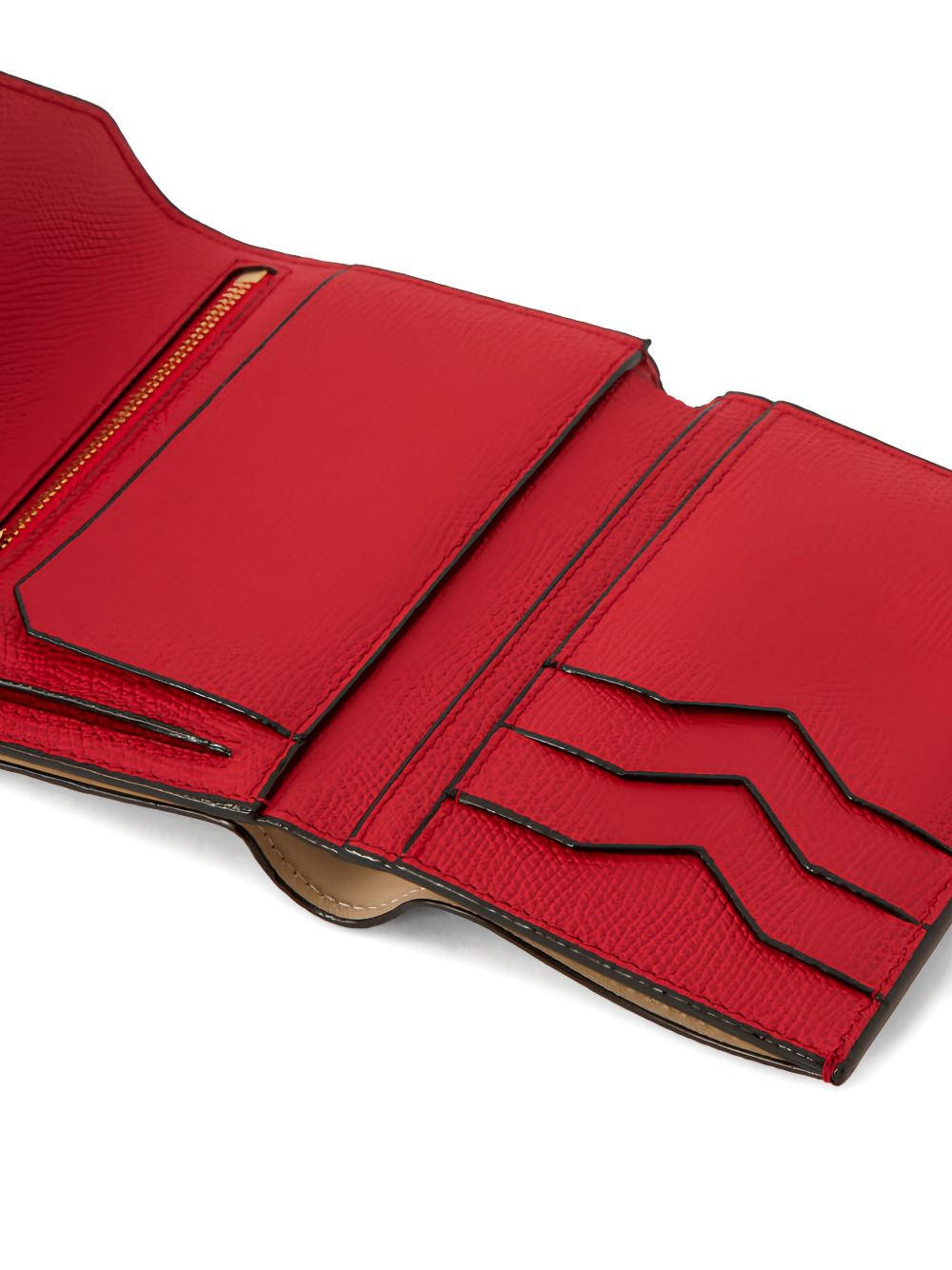 flap-closure leather wallet - 4