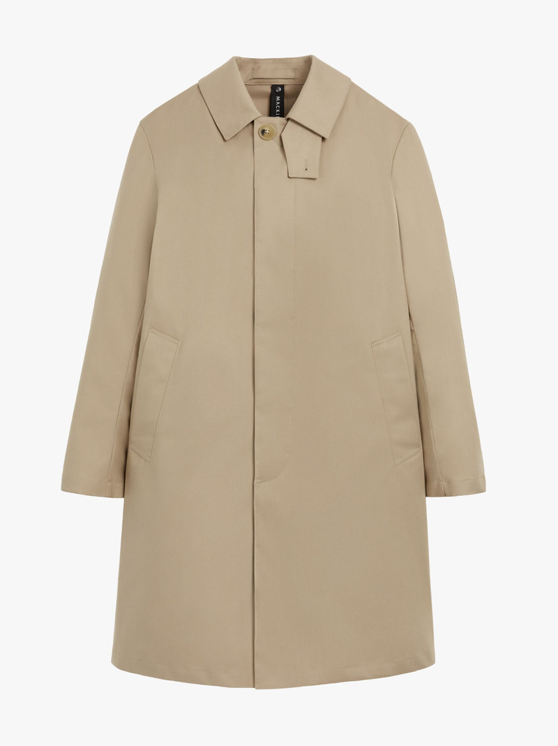 MANCHESTER FAWN RAINTEC COTTON 3/4 COAT - 1