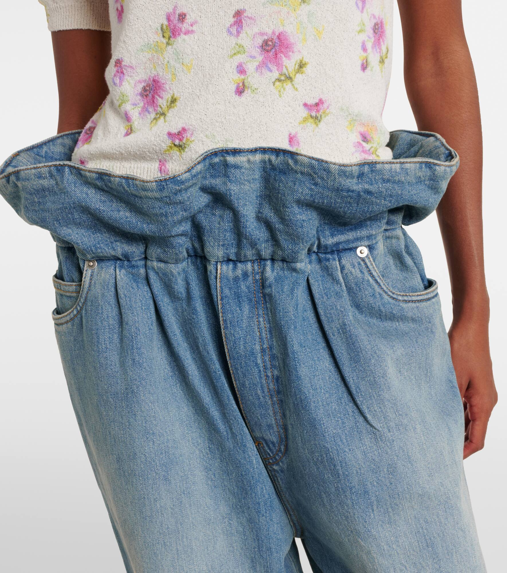 Flamenco high-rise wide-leg jeans - 4