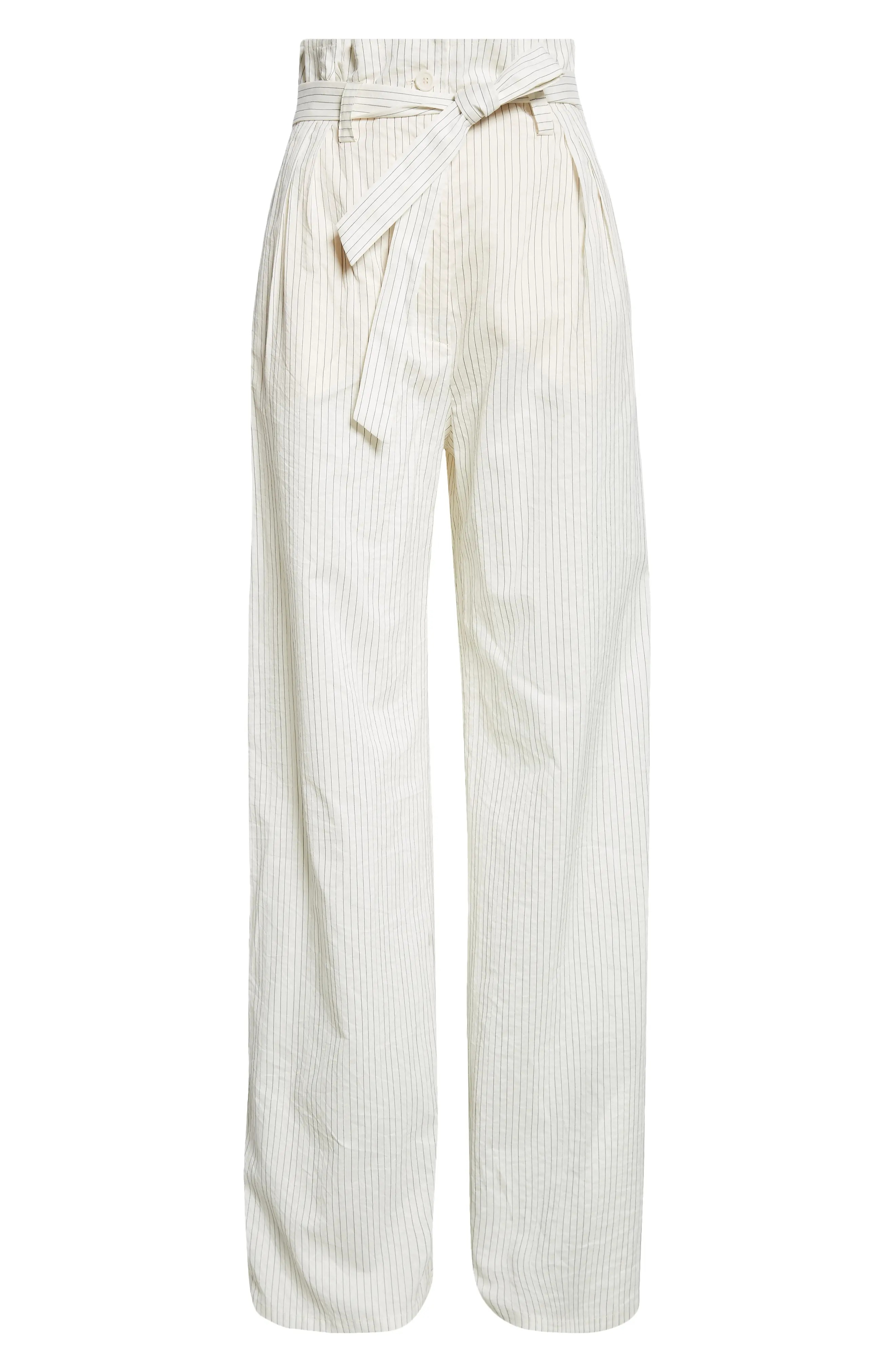 Xero Directional Stripe Cotton & Silk Pants - 6