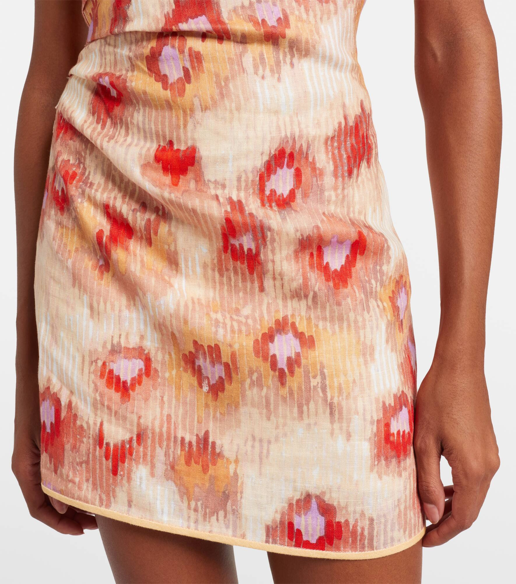 Fiorella floral linen minidress - 5