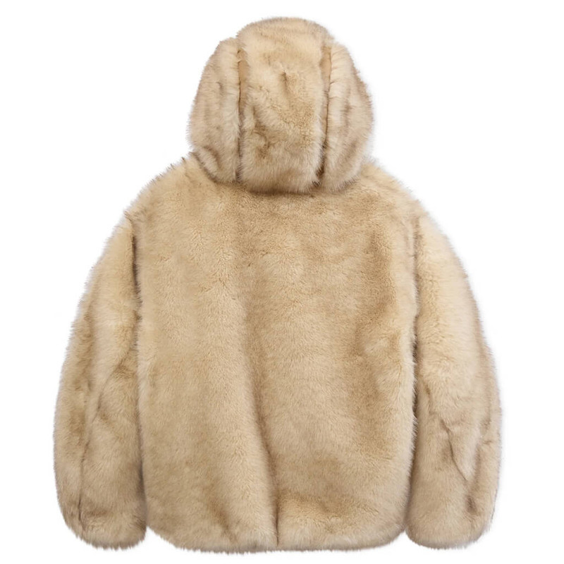 KidSuper FUR HOODIE - CREAM outlook