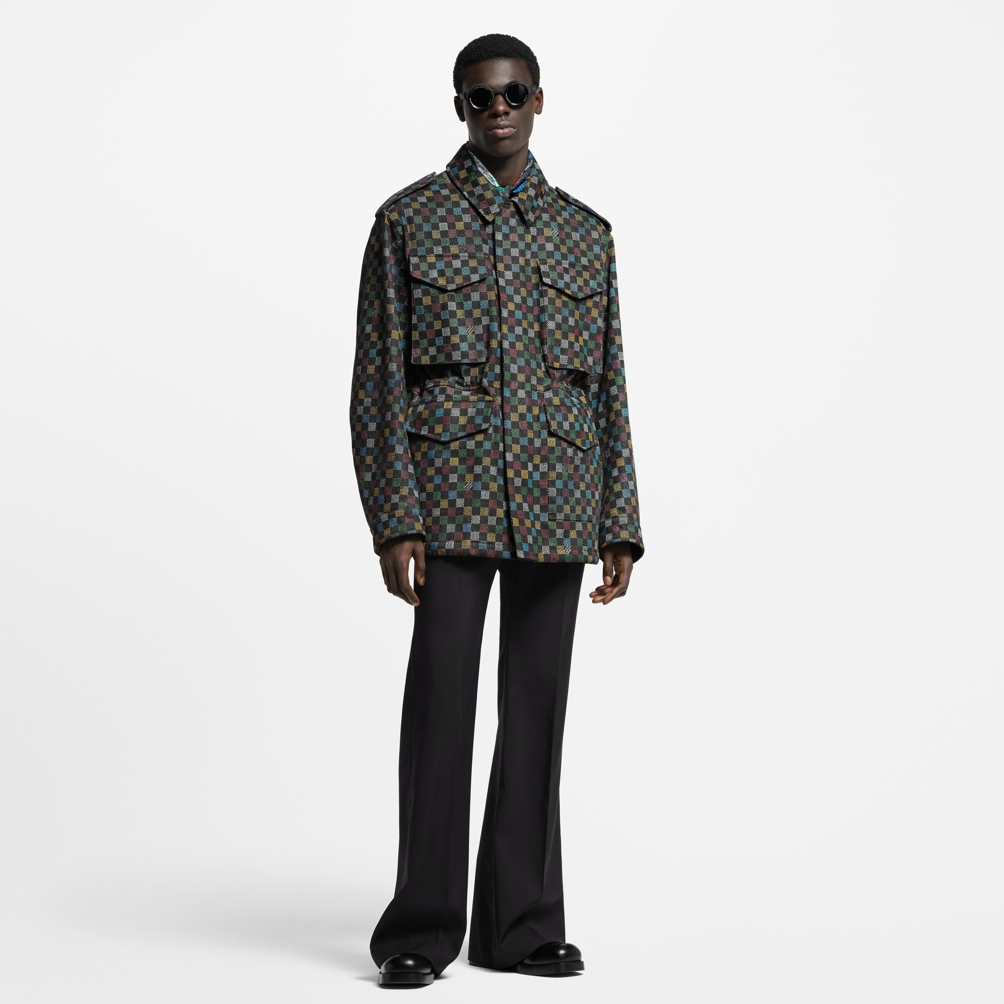 Damier Denim Parka - 4