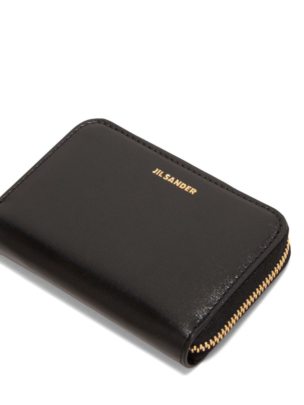 logo-plaque zip-up purse - 3