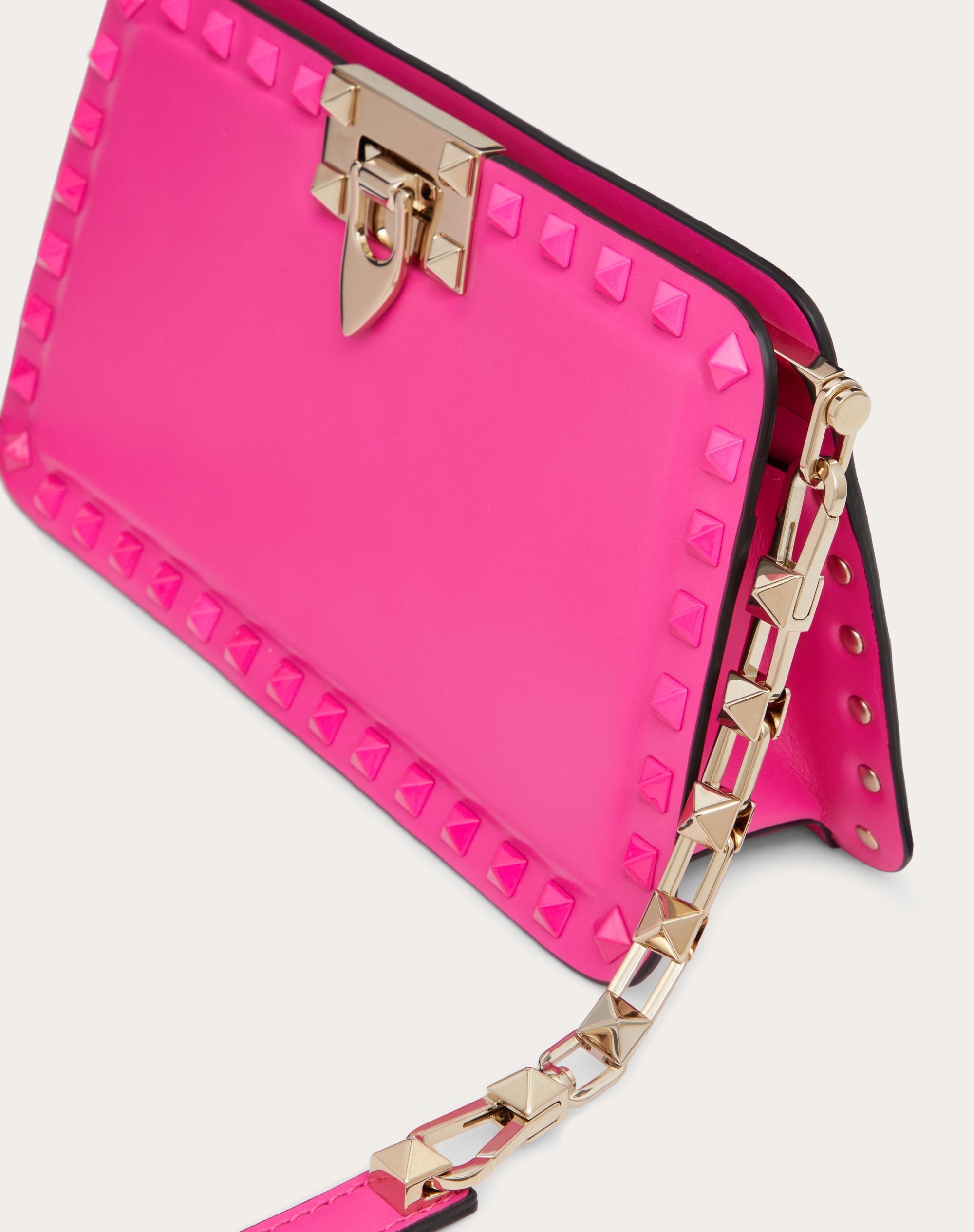 ROCKSTUD CALFSKIN CLUTCH - 8