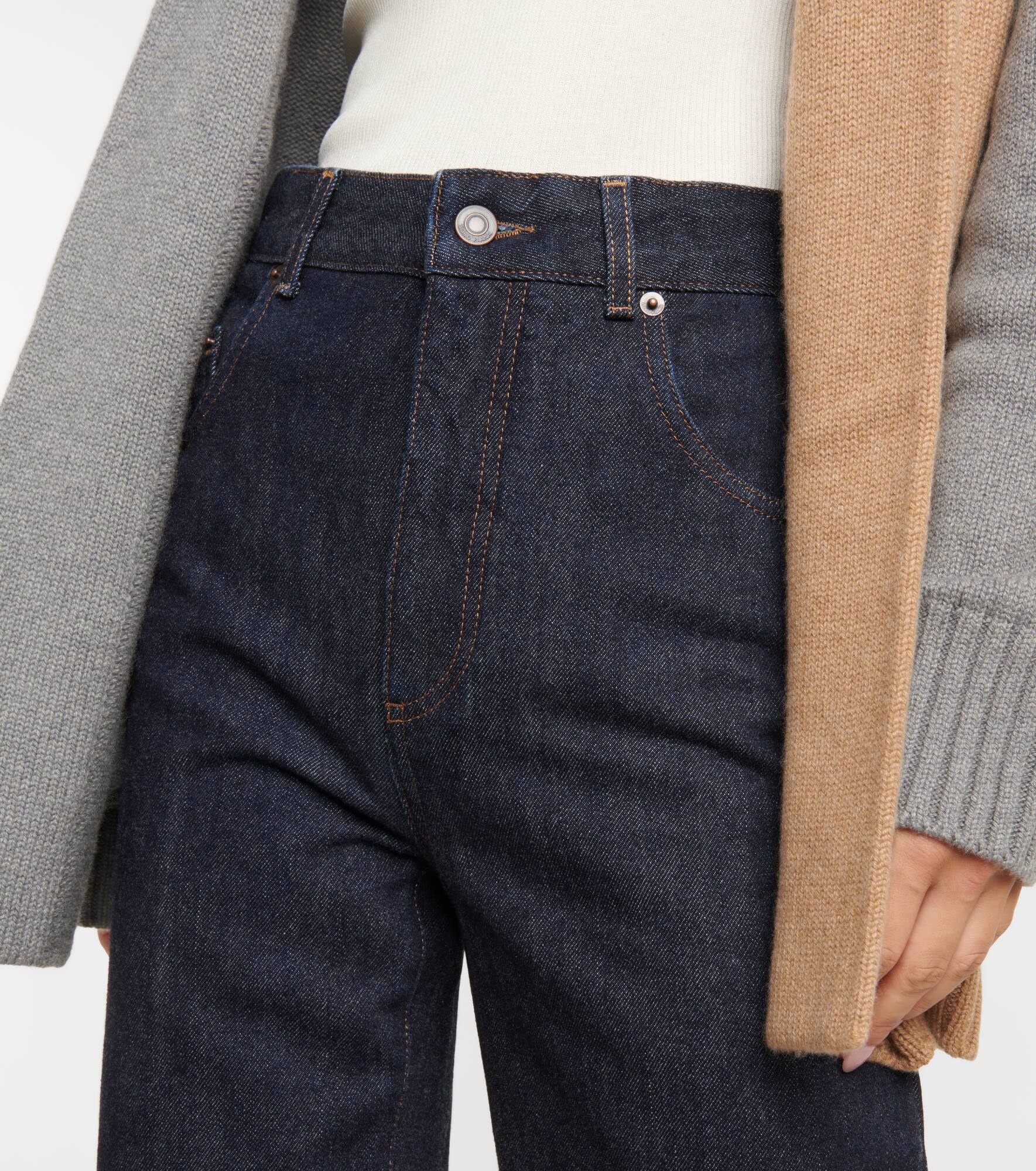 High-rise flared jeans - 4