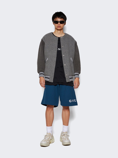 Givenchy Boxy Fit Shorts Oil Blue outlook