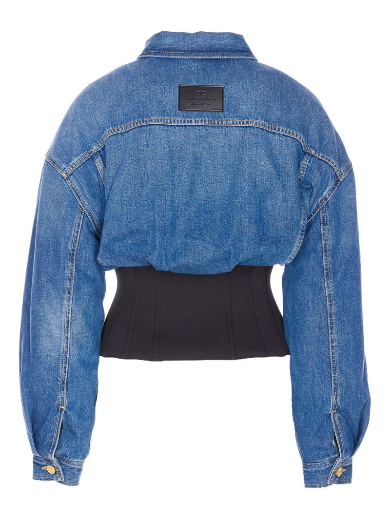 ELISABETTA FRANCHI corset denim jacket outlook