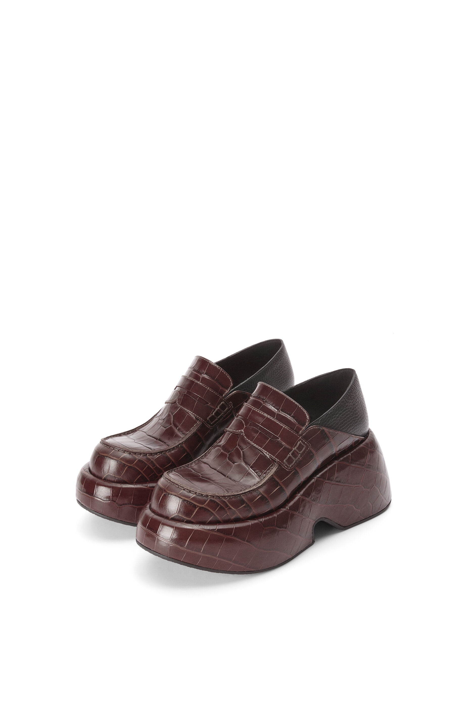 Wedge slip on loafer in calfskin - 2