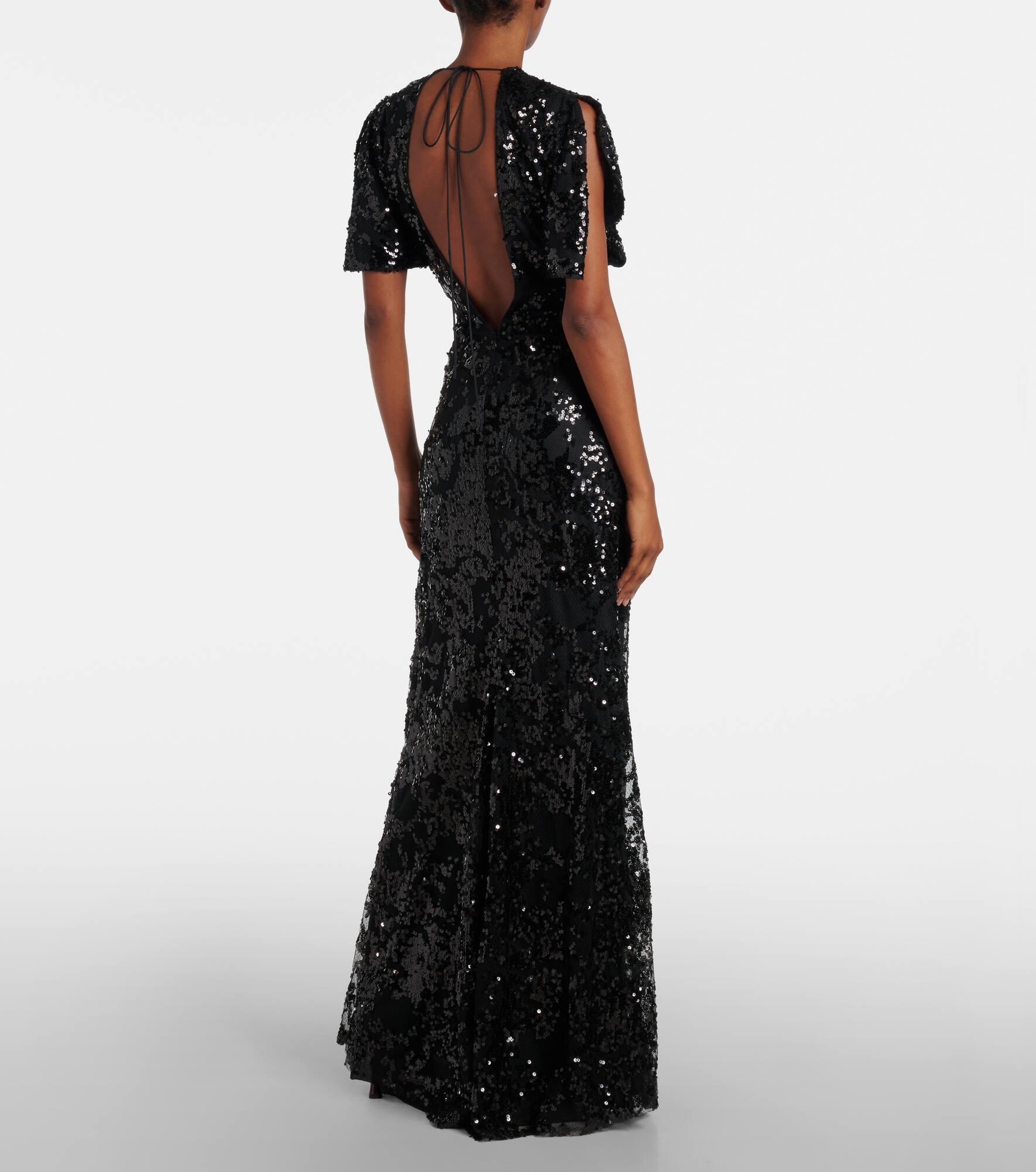 Sequined gathered gown - 3