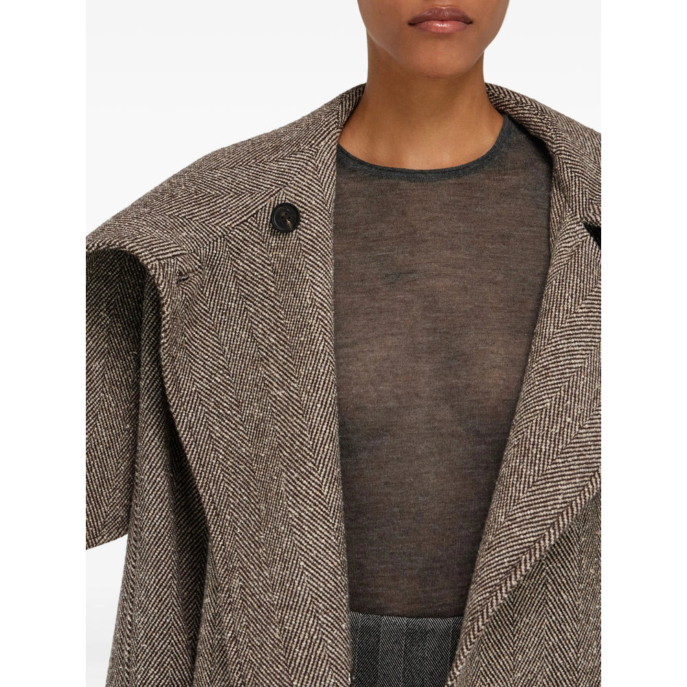 Ferragamo Brown Coats - Oversized Coats Women - 4