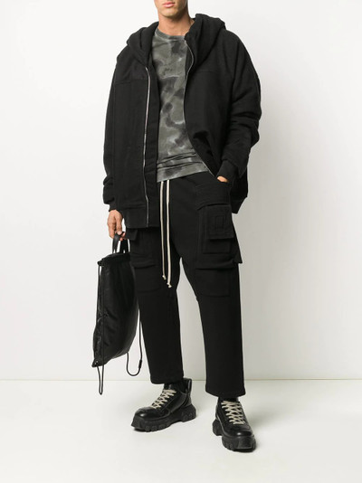 Rick Owens DRKSHDW asymmetric hooded jacket outlook