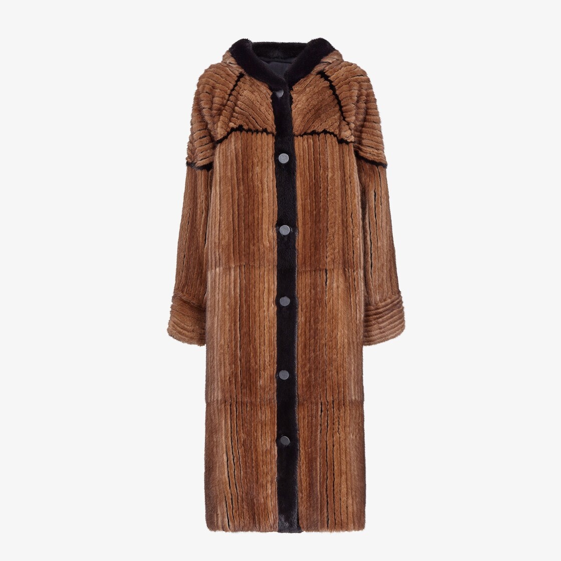 Brown mink coat - 1