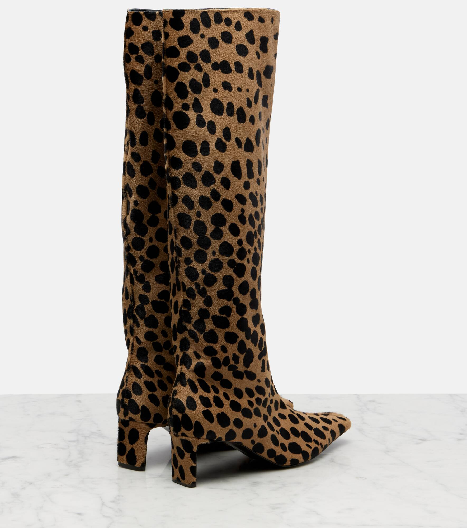 Ona 55 calf hair knee-high boots - 2