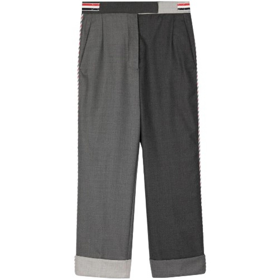Thom Browne Two-Tone Straight Trousers - 2