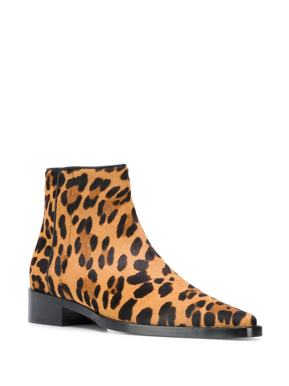 leopard print ankle boots - 2