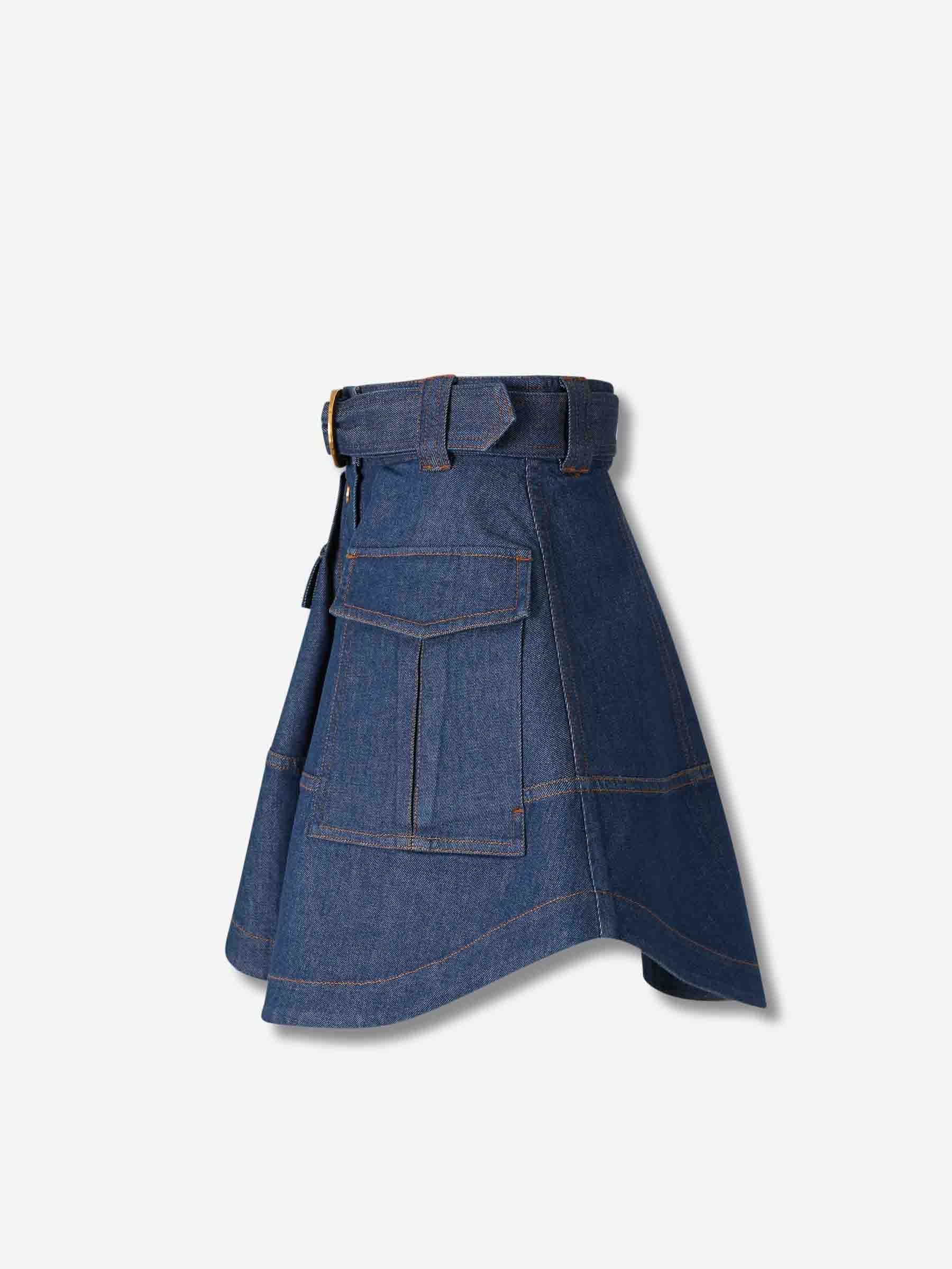 MINI DENIM SKIRT - 2
