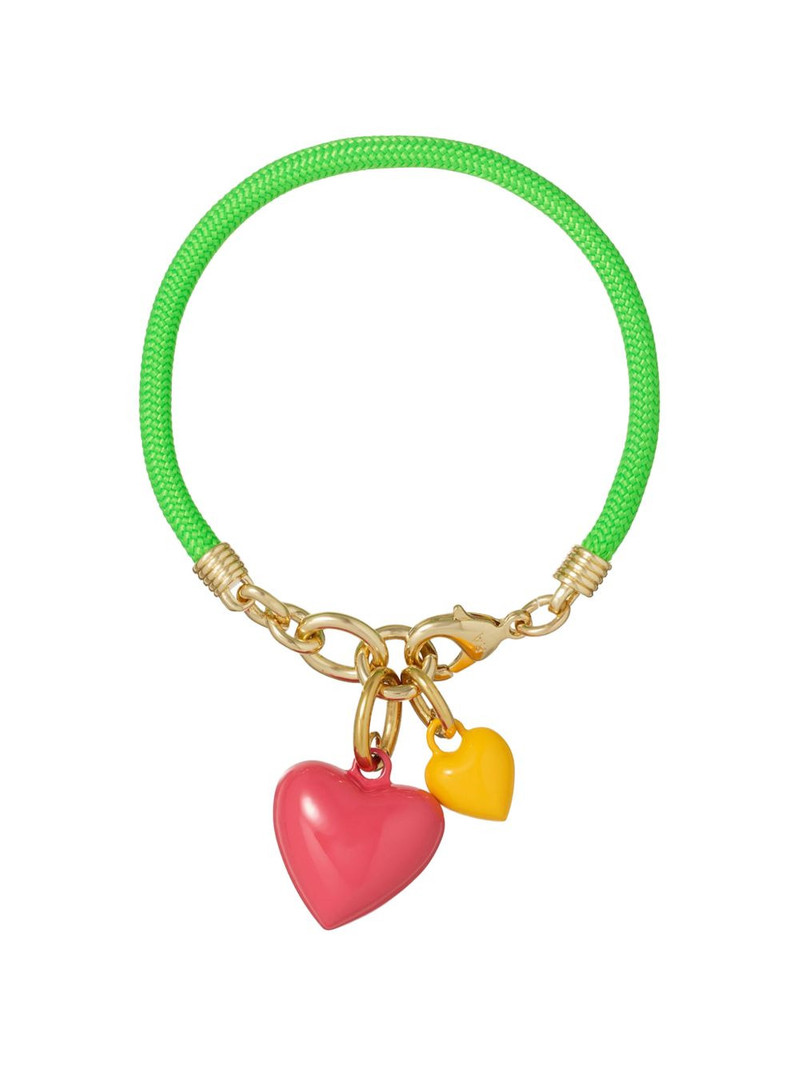 ROXANNE ASSOULIN Happy Cord heart-charm bracelet outlook