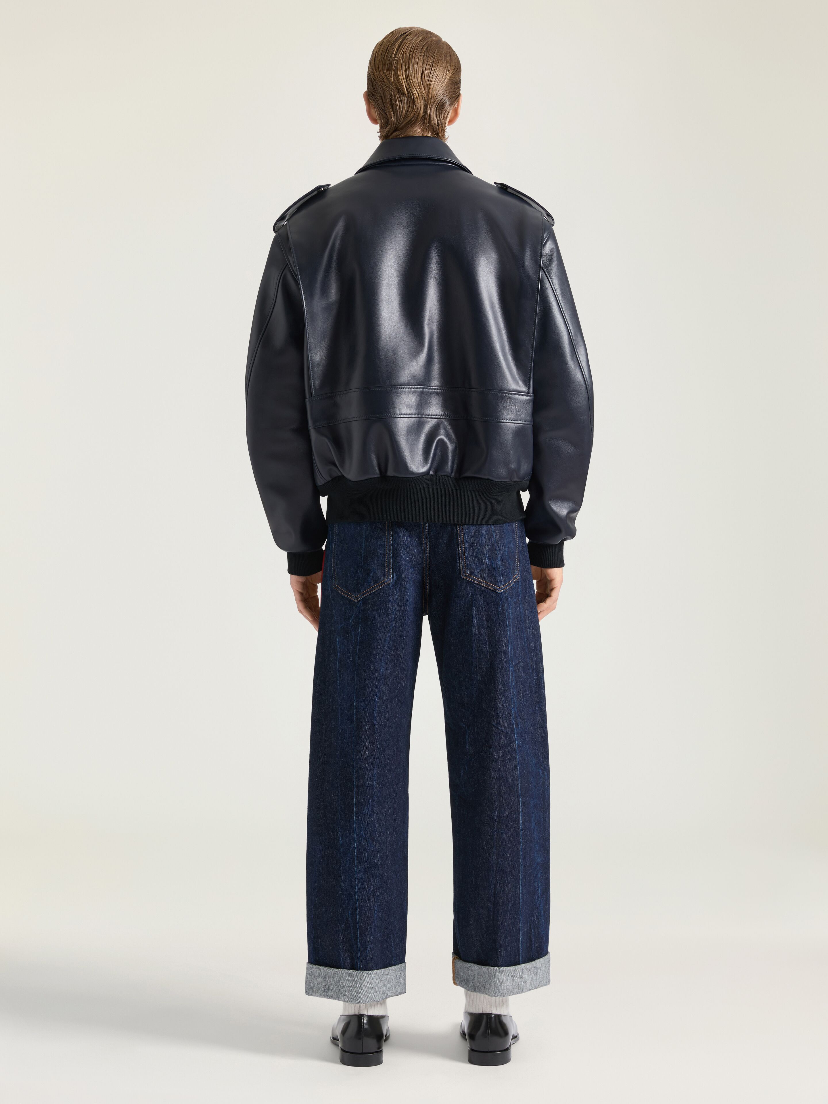 AVIATOR JACKET IN LEATHER - 3