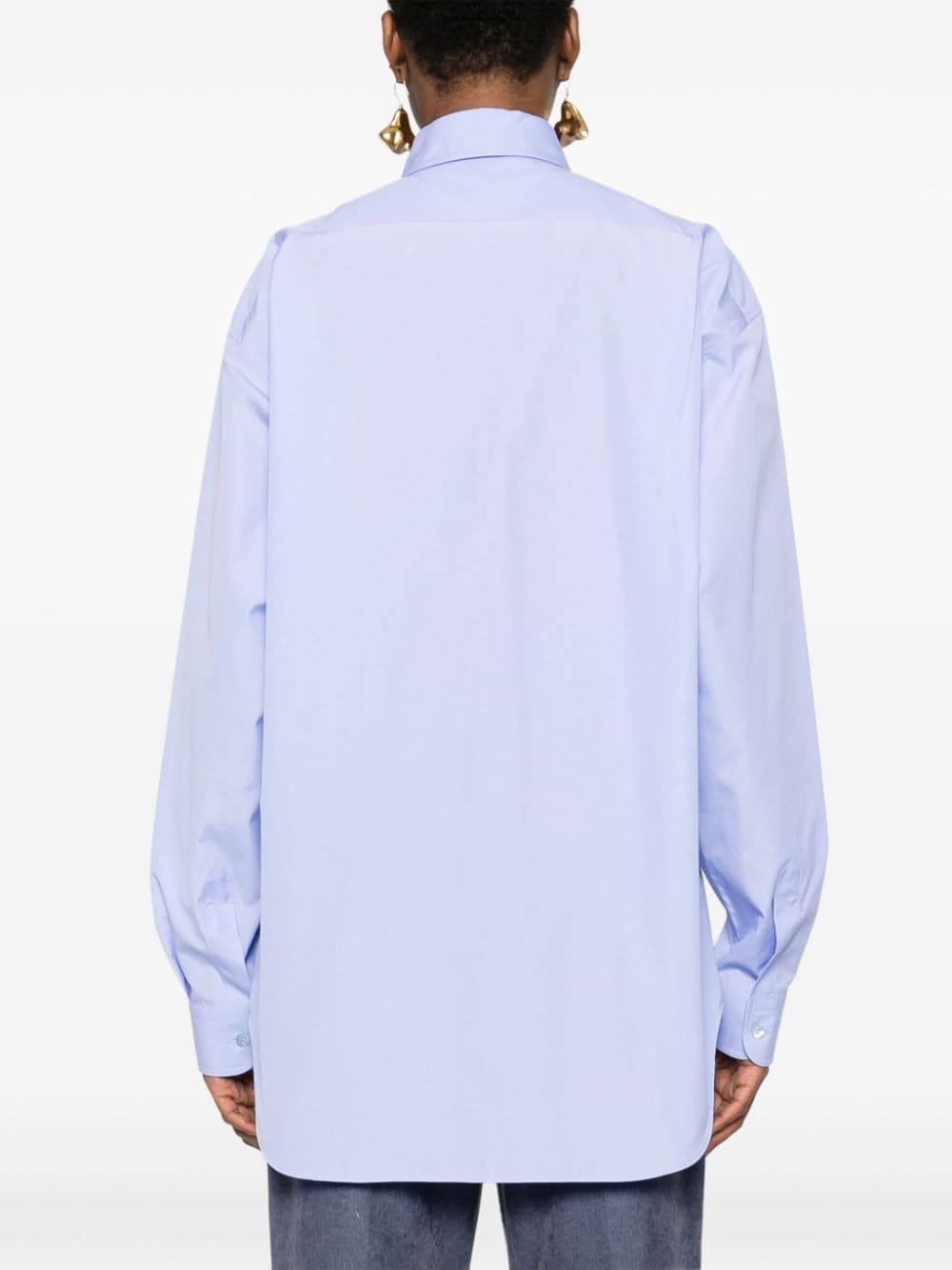 logo-embroidered shirt - 4