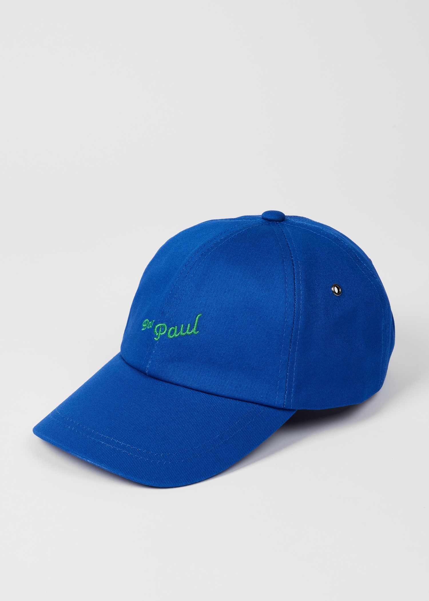 Blue 'Bar Paul' Embroidered Cap - 4