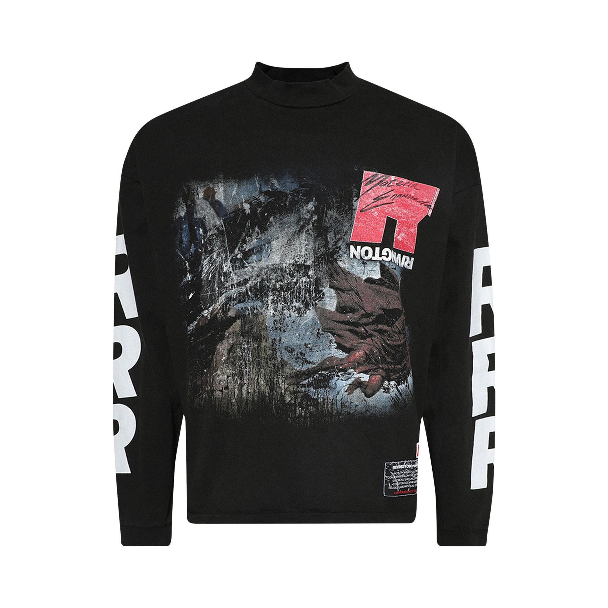 RIVINGTON roi Rebis It Was Written Long-Sleeve Tee 'Mechanic Black' - 1