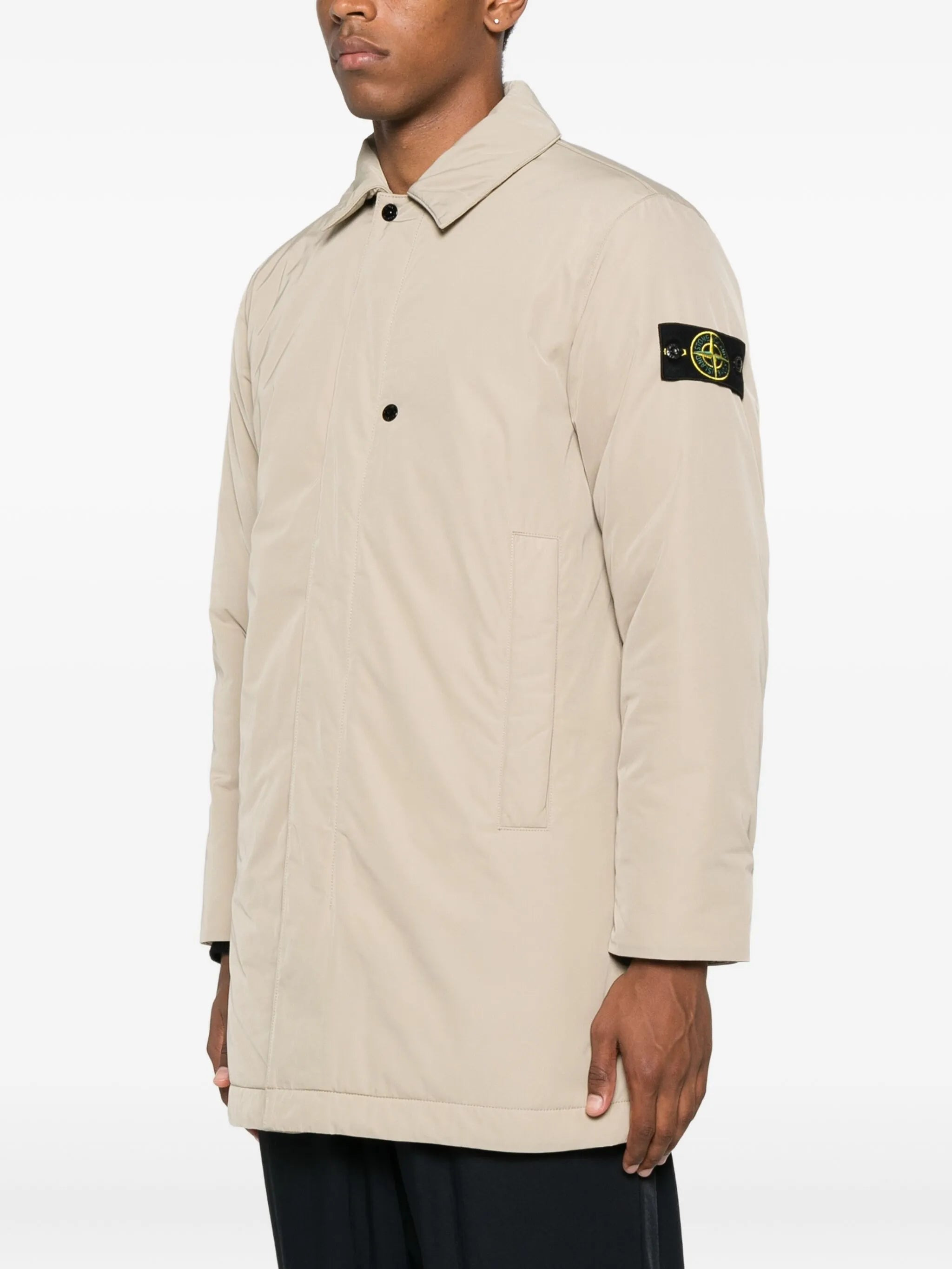 patch-pocket coat - 3