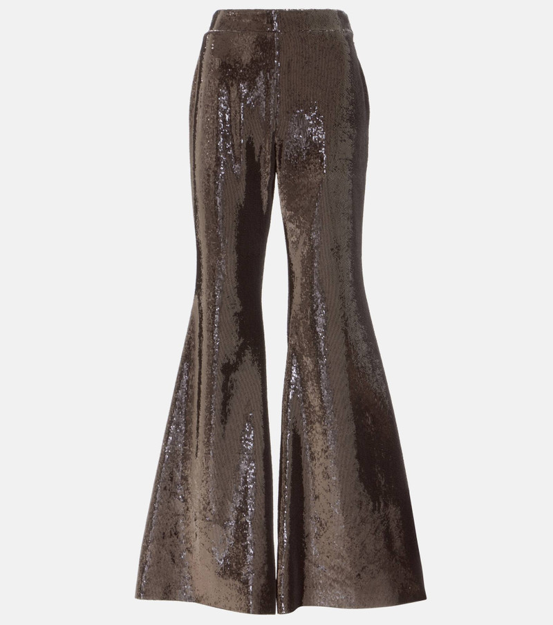 Sequined flared pants - 1