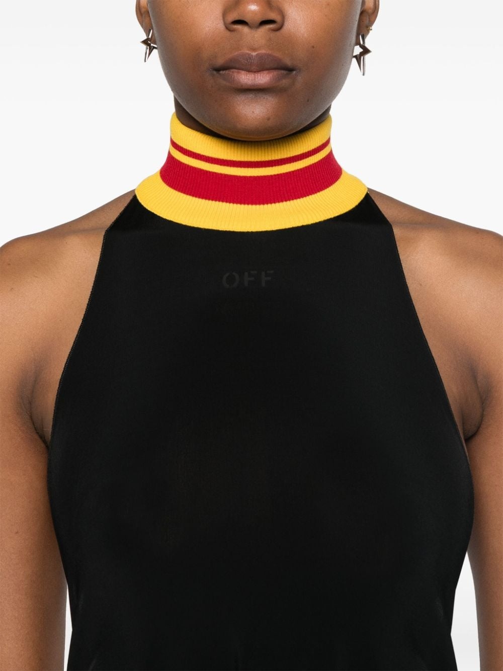 raised-logo mini dress - 5