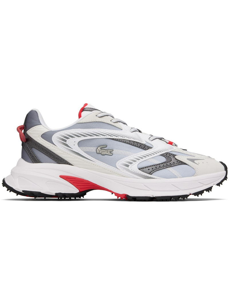 White & Gray L003 Neo Shot Sneakers 1