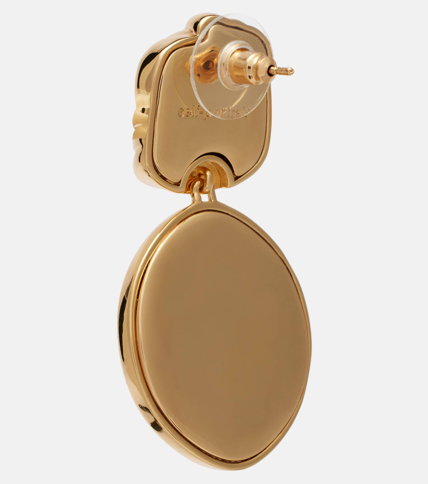 Crystal-embellished drop earrings - 5