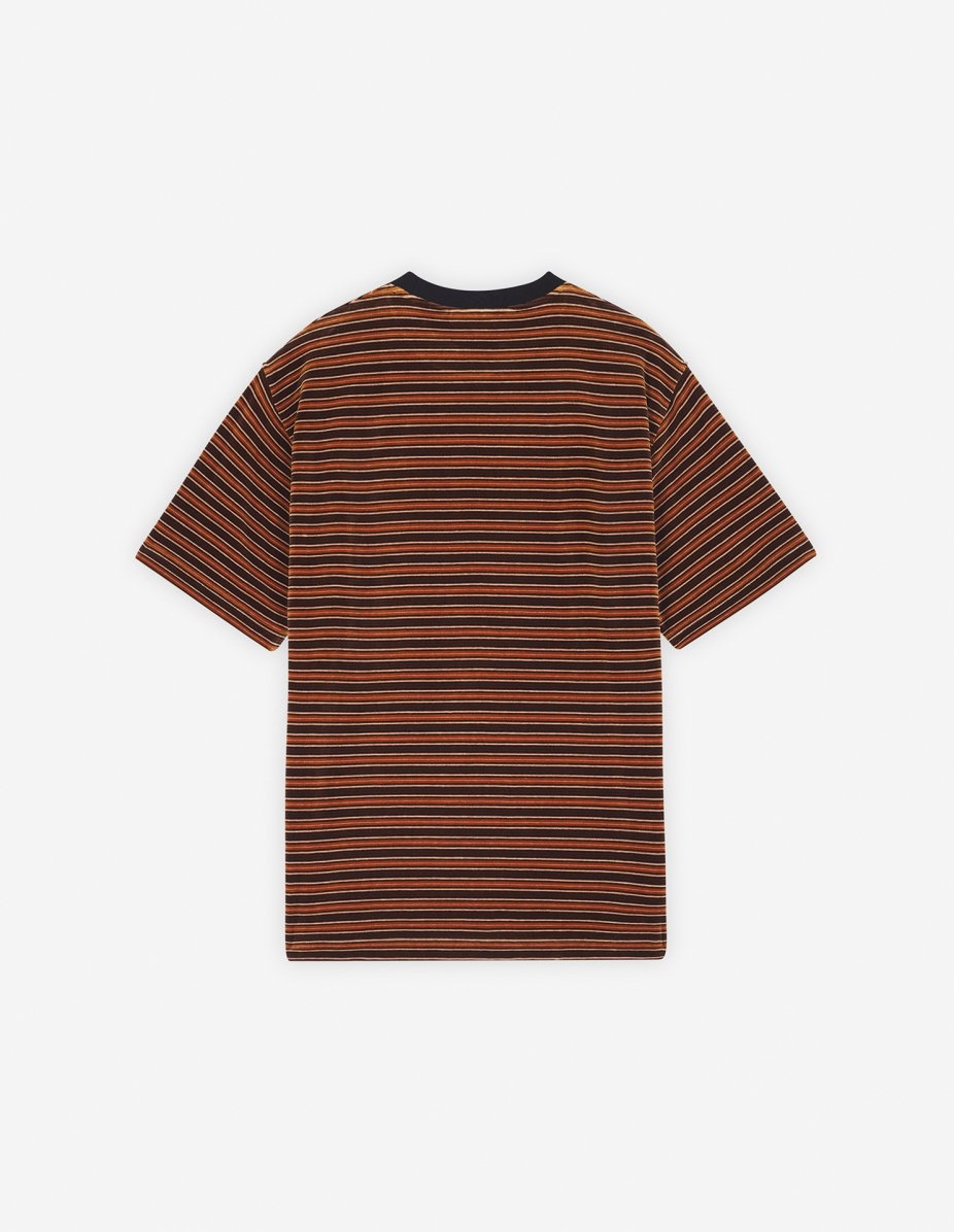 STRIPED VELVET OVERSIZE TEE-SHIRT - 5