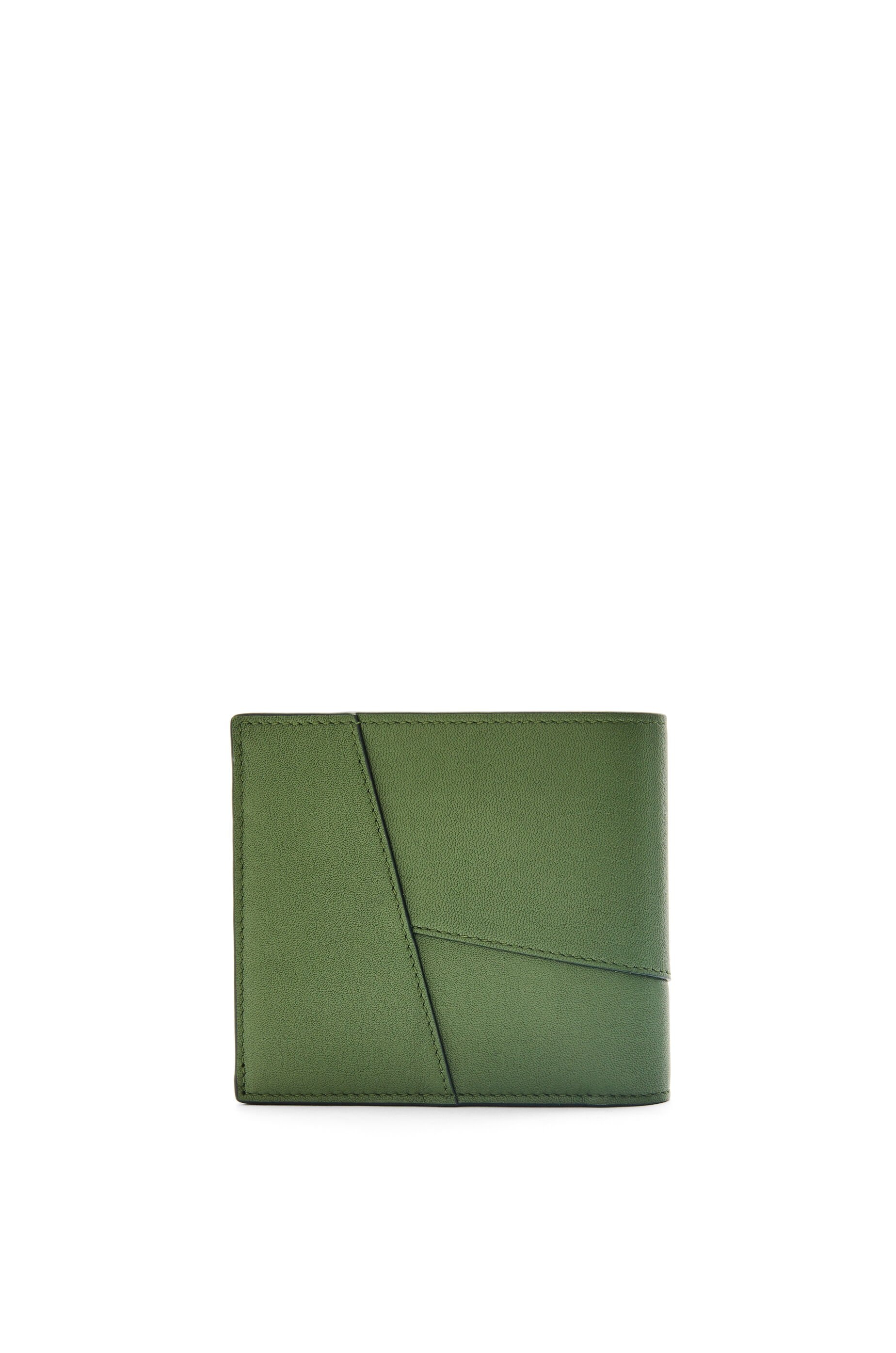 Puzzle bifold wallet in classic calfskin - 4