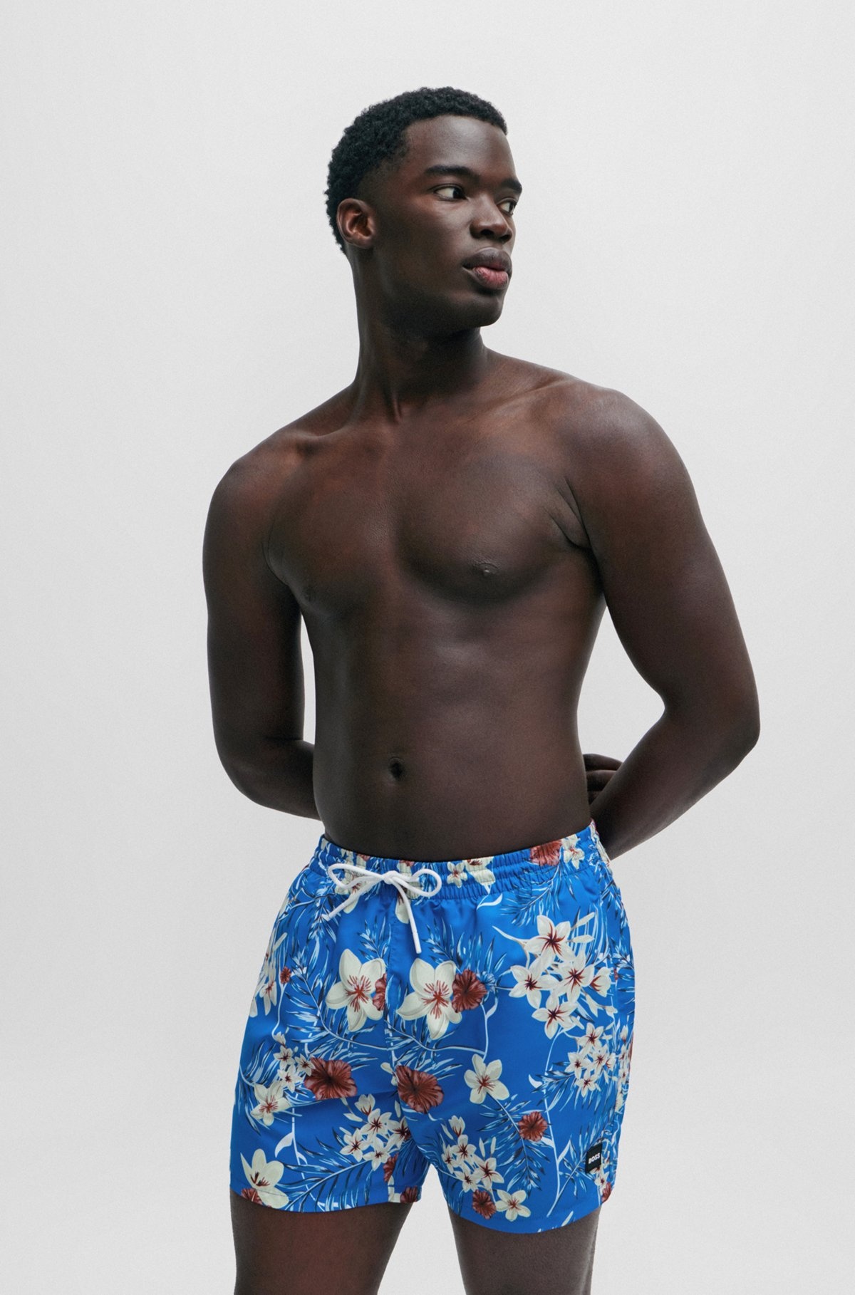 FULLY LINED SWIM SHORTS WITH SEASONAL PRINT - 2