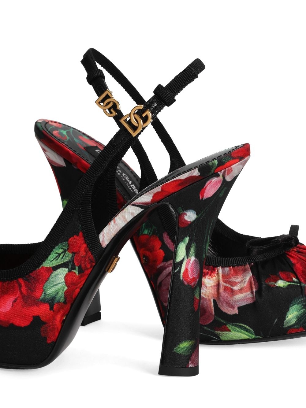 floral-print pumps - 4