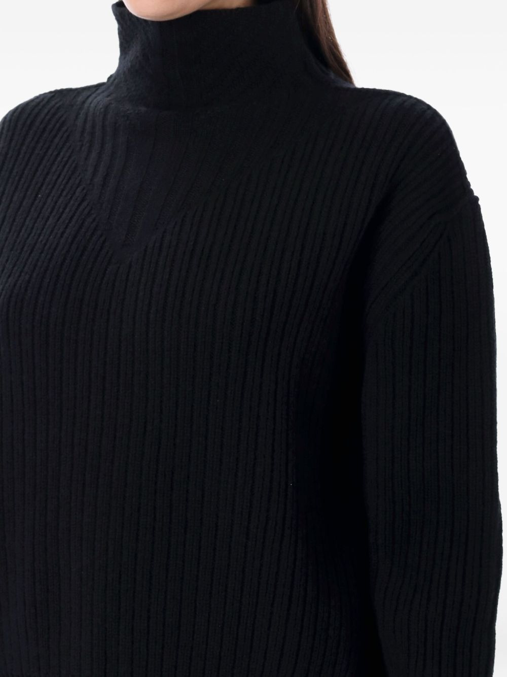 Rick Owens Women Wool Turtle-Neck Jumper - 3