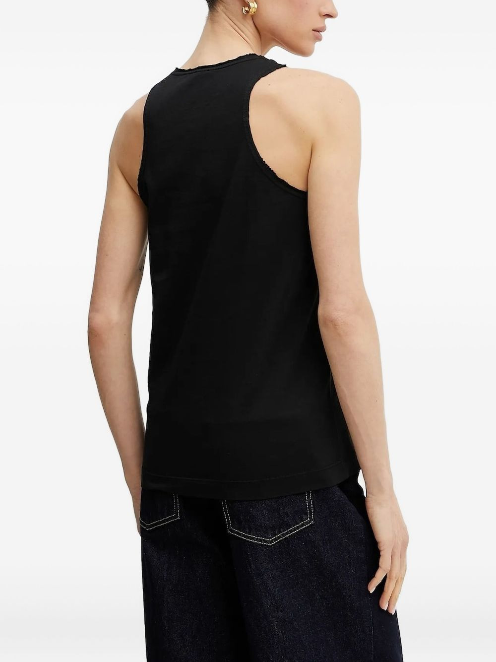 logo-patch tank top - 2
